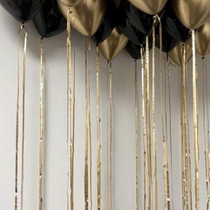 Gold and Black balloon